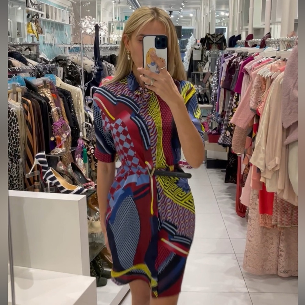 New Versace dress with matching belt